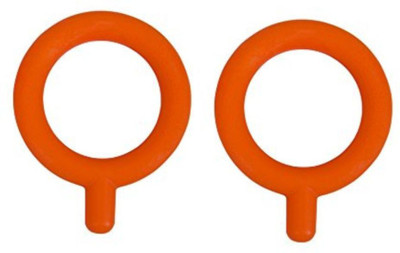 Chewy Tubes Q Shape Teether Orange Teether(Orange)