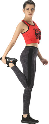 SMARTOTS Self Design Women Black Tights