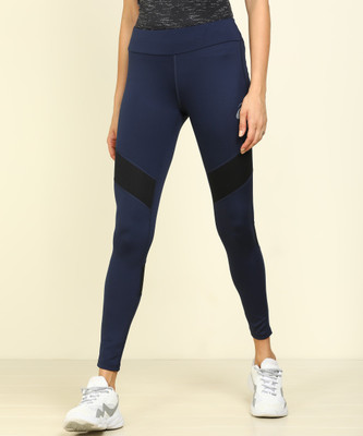 Asics Solid Women Dark Blue Tights