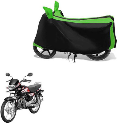 RONISH Waterproof Two Wheeler Cover for Honda(CD deluxe, Black, Green)