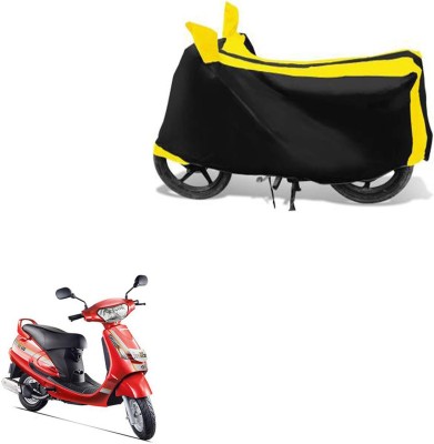 RONISH Waterproof Two Wheeler Cover for Mahindra(Duro DZ, Black, Yellow)