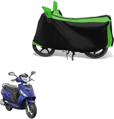 RONISH Waterproof Two Wheeler Cover for Hero(Maestro Edge, Black, Green)