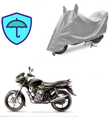 Feel heaven Two Wheeler Cover for Bajaj(Discover 100 DTS-i, Silver)