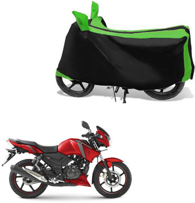 RONISH Waterproof Two Wheeler Cover for TVS(Apache, Black, Green)