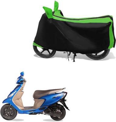 RONISH Waterproof Two Wheeler Cover for TVS(Zest, Black, Green)