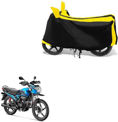 RONISH Waterproof Two Wheeler Cover for Hero(Passion Pro TR, Black, Yellow)