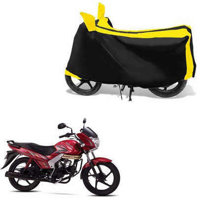 Mdstar Waterproof Two Wheeler Cover for Mahindra(Centuro, Black, Yellow)