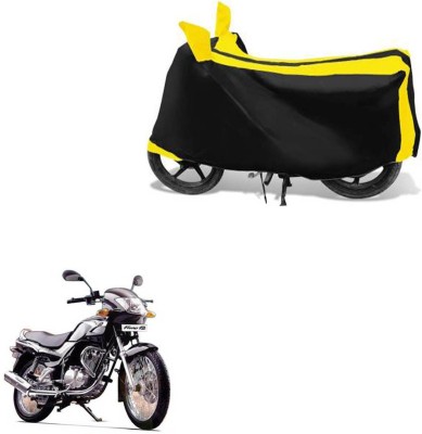 RONISH Waterproof Two Wheeler Cover for TVS(Fiero F2, Black, Yellow)