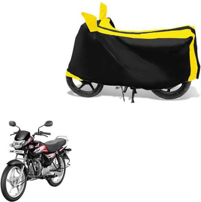 RONISH Waterproof Two Wheeler Cover for Honda(CD deluxe, Black, Yellow)