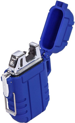 TrustShip Waterproof And Shock Proof Pocket Size Lighter | 100 Time Ignitions Start After Battery Full Charged Waterproof And Windproof Flameless Double ARC Rechargeable Lighter | Allow Resin Made, Pocket Size Cigarette Lighter(Blue) TrustShip Waterproof And Shock Proof Pocket Size Lighter | 100 Time Ignitions Start After Battery Full Charged Waterproof And Windproof Flameless Double ARC Rechargeable Lighter | Allow Resin Made, Pocket Size Cigarette Lighter(Blue)
