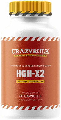 CrazyBulk HGH-X2 (HGH) Natural Alternative for Lean Mass & Strength Supplement(60 Tablets)