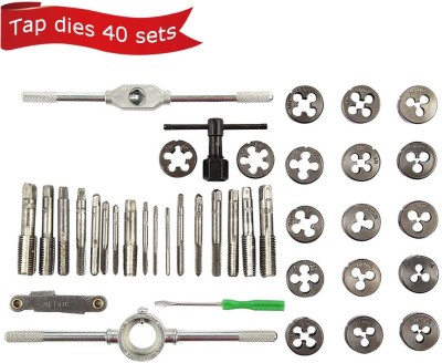 A&S TOOLSHOP 40x Multifunction Tap Die Set Nut And Bolt Screw Thread Cutter Wrench Repair Tool Professional Carbon Steel Heavy Duty Tool Kits Single Sided Speciality(Pack of 1)