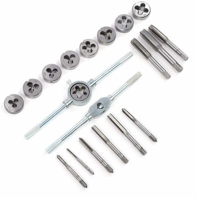 A&S TOOLSHOP 20 PCS Tapping Tool Durability Tap and Die Set Single Sided Speciality(Pack of 1)