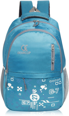 Gearcop Spacy unisex backpack laptop bags and reflective print 25 L Laptop Backpack(Black)