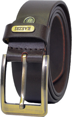 KAEZRI Men Evening, Party, Formal, Casual Brown Genuine Leather Belt