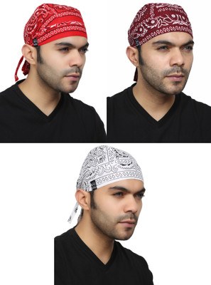Bismaadh Solid Beanie Cap(Pack of 3)