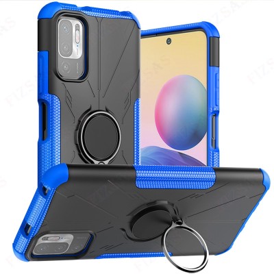 Fablue Back Cover for Redmi Note 10T 5G, Poco M3 Pro(Blue, Black, Rugged Armor, Pack of: 1)