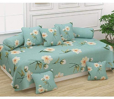 MORADO Polycotton Floral Diwan Set(Multicolor)