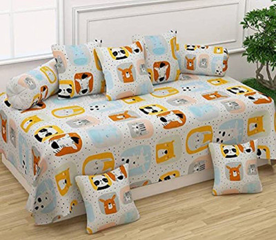 MORADO Polycotton Cartoon Diwan Set(Multicolor)