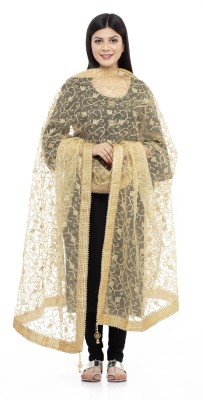 A R SILK Net Embellished Women Dupatta