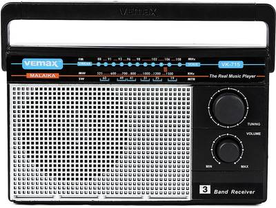 Vemax Keen 3-Band (FM/AM/MW) Portable Radio FM Radio