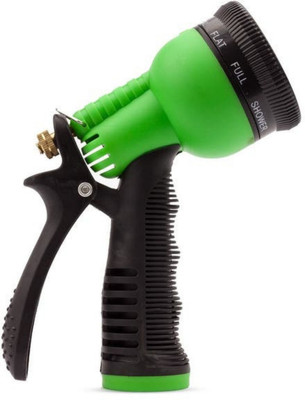 Kubu Hose Water Spray Nozzle/Gun Heavy Duty 8 Pattern Adjustable Multipurpose Watering Nozzle For Gardening/Bathroom Cleaning/Pet wash/Plant Watering/Car-Bike wash 0 L Hose-end Sprayer(Pack of 1)