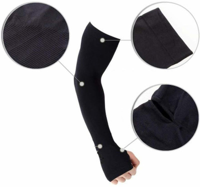 Adnate Black Driving Gloves Cotton And nylon L Gloves Driving Gloves(Black)