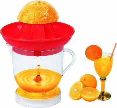 Nishoya Plastic Plastic Manual Hand Press Orange Lime Juicer Squeezer Round Machine Hand Juicer(Red)