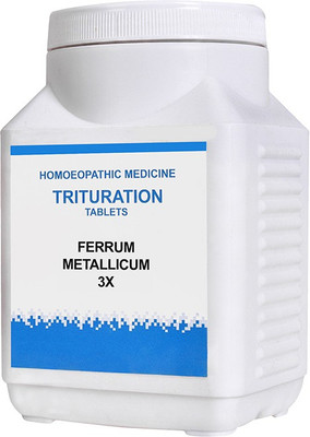 Bakson's Homoeopathy Ferrum Metallicum 3X Tablets(1800 Units)