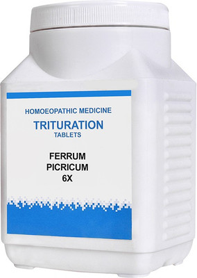 Bakson's Homoeopathy Ferrum Picricum 6X Tablets(1800 Units)