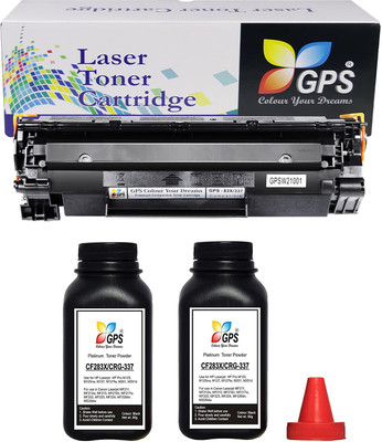 GPS Colour Your Dreams i-Sensys MF244dw Toner Cartridge ( 1 Pcs Toner + 2 Bottle Powder 80Gm. High Quality With Nozlle . ) Black Ink Toner