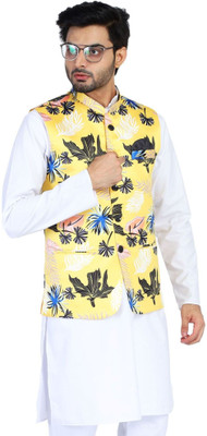 TAHVO Sleeveless Printed Men Jacket