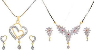 sunhari jewels Brass, Alloy Gold-plated Gold Jewellery Set(Pack of 1)