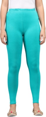 thread plus Ankle Length  Ethnic Wear Legging(Light Green, Solid)