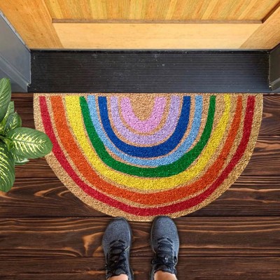 Mats Avenue Coir Floor Mat(Multicolor, Large)