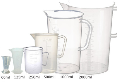 AAHKELS A-CUP-ALL Measuring Cup(60 ml, 125 ml, 200 ml, 500 ml, 1000 ml, 2000 ml)