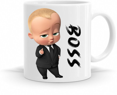 R CREATION Mug BossBaby Ceramic Coffee Mug(325 ml)