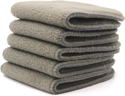 chhota packet 4 LAYER BAMBOO CHARCOAL CLOTH DIAPER INSERTS, LINERS, REUSABLE WASHABLE PADS (PACK OF 5)