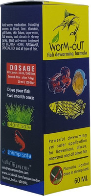 AQUATIC REMEDIES Worm Out Pet Health Supplements(60 ml)