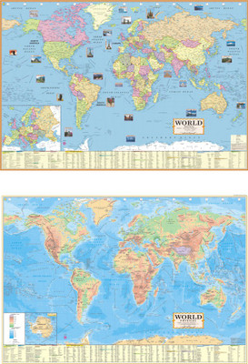 (COMBO OF 2 ENGLISH MAPS) World Map English (Both Political & Physical)| Set Of 2| Map Size (40inch * 28inch) Paper Print| Best Useful for UPSC, SSC, IES and other competitive Exams. Paper Print (28 inch X 40 inch) Paper Print(28 inch X 40 inch) (COMBO OF 2 ENGLISH MAPS) World Map English (Both Political & Physical)| Set Of 2| Map Size (40inch * 28inch) Paper Print| Best Useful for UPSC, SSC, IES and other competitive Exams. Paper Print (28 inch X 40 inch) Paper Print(28 inch X 40 inch)
