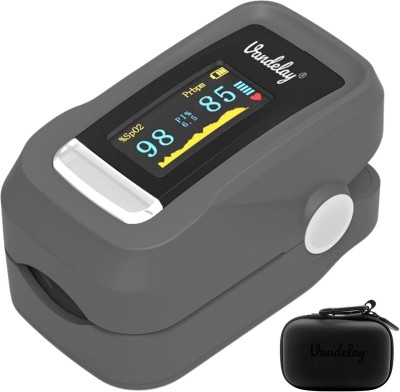 Vandelay SpO2 Pulse Oximeter Fingertip - Blood Oxygen Meter SpO2 & Pulse Monitor - FDA, CE Pulse Oximeter(Grey)