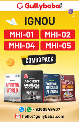 Gullybaba IGNOU MA History MHI-1|MHI-2|MHI-4|MHI-5 In English 1st Year COMBO Of IGNOU Help Books With Solved Sample Papers & Important Exam Notes(Paperback, GullyBaba.com Panel)