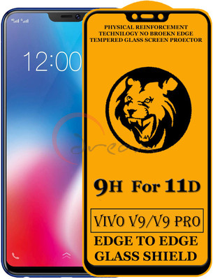 11D Edge To Edge Tempered Glass for Vivo V9 Pro(Pack of 2)