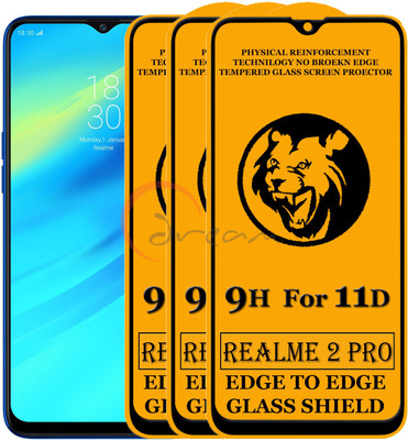 Dream Edge To Edge Tempered Glass for Realme 2 Pro(Pack of 3)