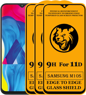 11D Edge To Edge Tempered Glass for Samsung Galaxy M10s(Pack of 2)