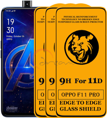 11D Edge To Edge Tempered Glass for Oppo F11 Pro(Pack of 2)