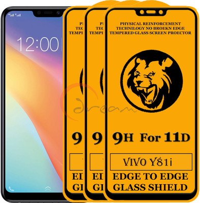 11D Edge To Edge Tempered Glass for Vivo Y81i(Pack of 2)
