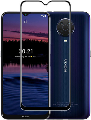 HOBBYTRONICS Edge To Edge Tempered Glass for Nokia G20 Smartphone(Pack of 1)