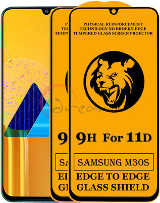 Dream Edge To Edge Tempered Glass for Samsung Galaxy M30s(Pack of 2)