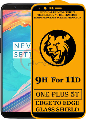 Express Buy Edge To Edge Tempered Glass for OnePlus 5T(Pack of 2)